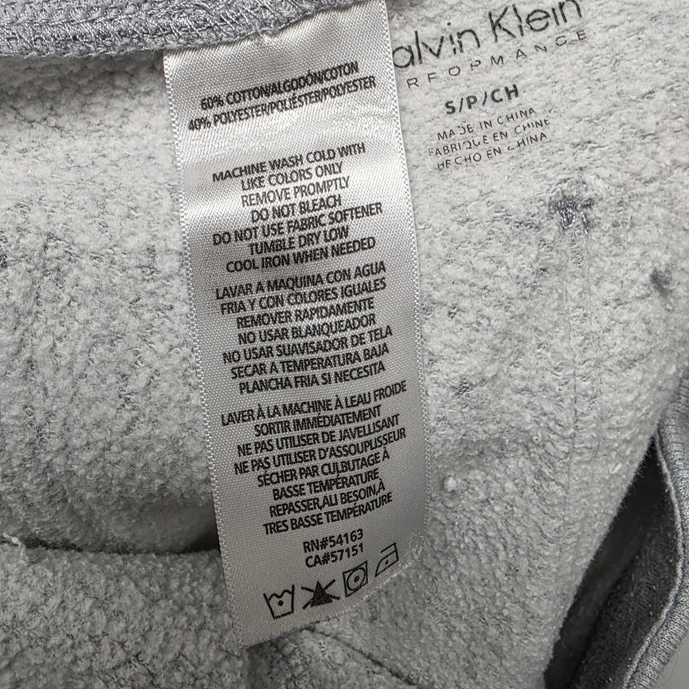 Calvin Klein Performance Women's Quick Dry Logo Cotton Shorts Grey Small - Picture 9 of 9